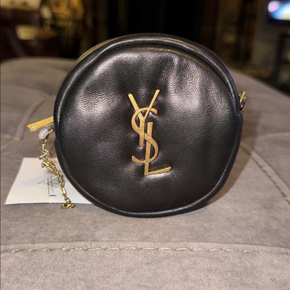 New Saint Laurent coin pouch on chain